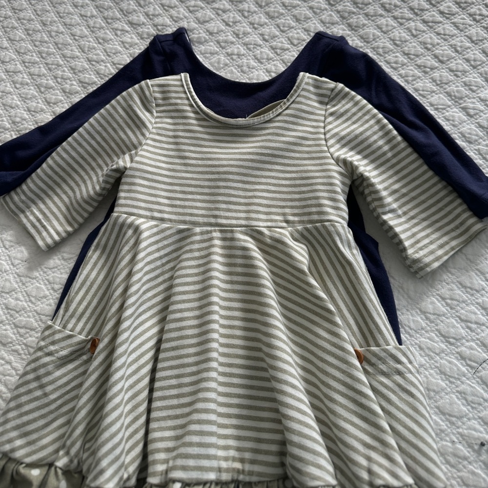 Sweet Honey baby girls dress and Romper 12 month